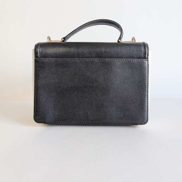 Kate Spade Patterson Drive Medium Maisie Convertible Crossbody Handbag Blk Ivory - Picture 4 of 16